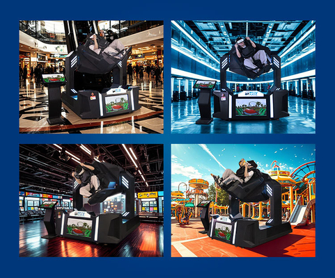 Montaña Rusa VR con Pantalla de 32 pulgadas y Simulador de 720 Grados: Máquina de Experiencia de Vuelo de Montaña Rusa para Parque de Juegos Interior