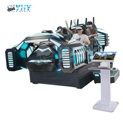Máquina de juego de realidad virtual 9D VR Cinema para 6 jugadores, equipo de juego multijugador de realidad virtual