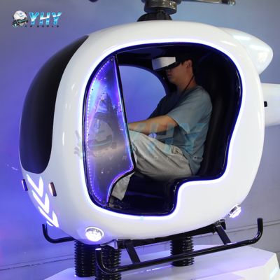 Simulador de vuelo de helicóptero VR para un solo jugador, simulador de avión, máquina de juego de experiencia VR 9d para centro comercial