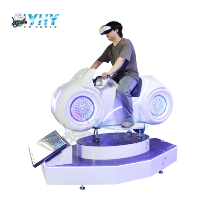 Simulador de motocicleta blanca Máquina de juegos de arcade 9D Vr Motocicleta