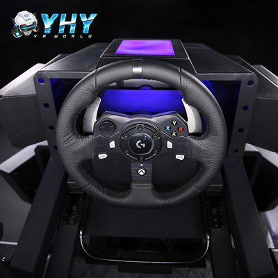 VR 360 Flying Roller Coaster Simulador de coches de carreras Función de disparo con volante