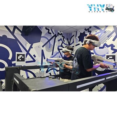 Escape Free Roam 9D Multijugador Realidad Virtual VR Shooting Arena Interior 9D VR Set para Centro Comercial