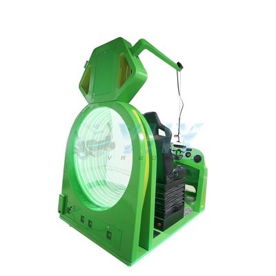 Simulador de realidad virtual de dos asientos Parque deportivo y aeropuerto de fibra de vidrio Simulador de cine VR adecuado