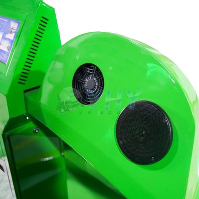 Simulador de realidad virtual de dos asientos Parque deportivo y aeropuerto de fibra de vidrio Simulador de cine VR adecuado