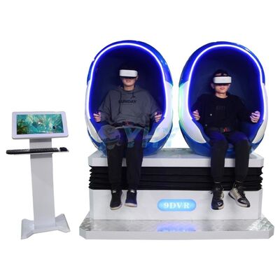 9D VR Egg Chair con 2 asientos para uso en interiores centros comerciales hechos de metal duradero de fibra de vidrio-buena oportunidad!