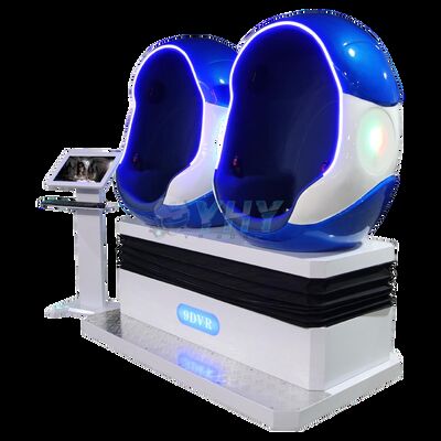 Silla de huevo de realidad virtual VR de 2 asientos para interiores 9D Parque de atracciones para niños Máquina de juego de cine