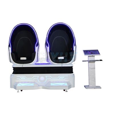 Equipo de parque de diversiones de la fábrica de Guangzhou VR 9D VR 2 asientos máquina de juego de sillas de huevo