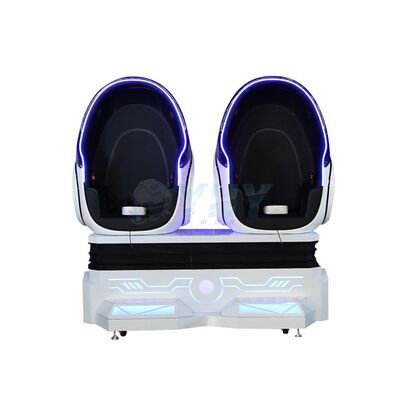 9d Egg Vr Cine 2 asientos Plataforma de realidad virtual Simulador de centro comercial 360 Vr Egg Chair