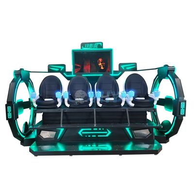 Parque temático interior 4 asientos 9D VR Simulador de cine 5D 7D 9D Cine Máquina de juego de realidad virtual