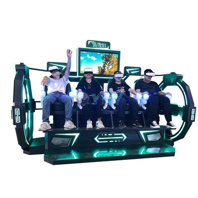 9D VR Simulador 4 asientos VR Cine Roller Coaster Juegos de cine Simulador de juegos máquina