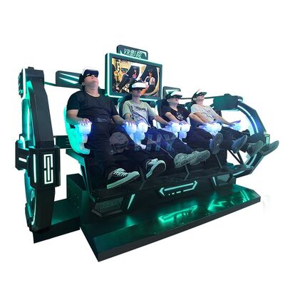9D VR Simulador 4 asientos VR Cine Roller Coaster Juegos de cine Simulador de juegos máquina