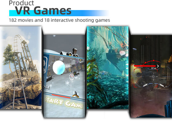 Simulador de cine VR 5D/7D/9D de 6 asientos, máquina de juego VR de arcade de metal