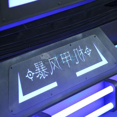 Mecha Warrior VR Cinema 9D 2 Player VR Cinema VR Game Machine With Gatling Shooting Shape