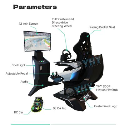 Simulador de carreras FPV AR inmersivo con soporte para pistas personalizadas y experiencia de movimiento dinámico