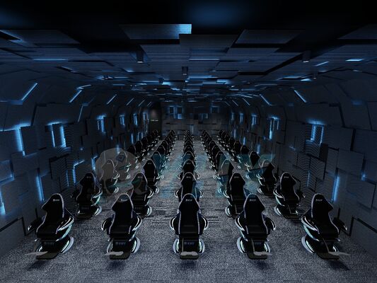 Sistema de cine VR volador 9D personalizable Realidad Virtual Cine Dinámico VR Ultimate Crossing para parques de aventuras