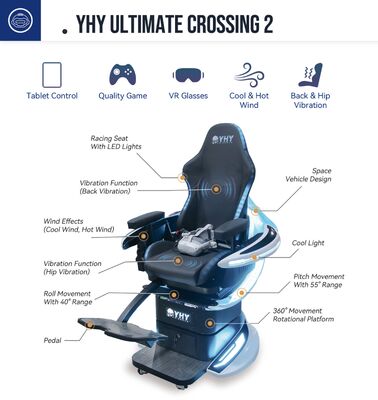Simulador de Rotación Vr de Paseo Virtual en Realidad Virtual, Cine Dinámico 9d, Cine de Entretenimiento Inmersivo