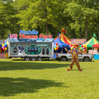 Indoor VR Truck Mobile Simulator Profitable Business Equipment for Virtual Reality Arcade Amusement Park Gaming for Outdoor
