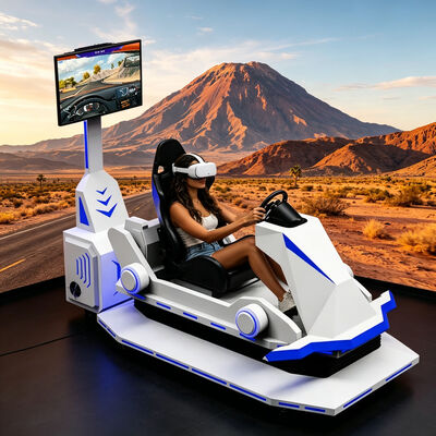 Coche de carreras de realidad Virtual 9D, equipo de entretenimiento para interiores y exteriores, personalización de fibra de vidrio, máquina de juegos de conducción Vr