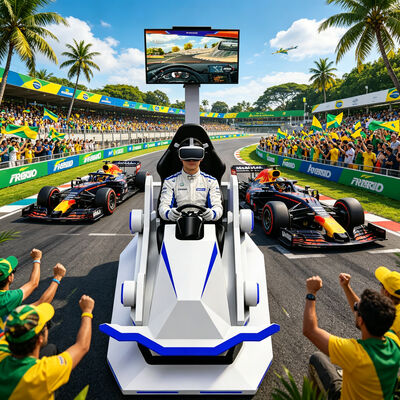 Venta caliente interior dinámico VR 3 Dof plataforma de movimiento simulador de coche de carreras equipo de juego de carreras de coches