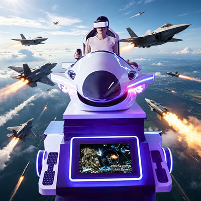 Gran simulador de vuelo dinámico 3D 9d VR Fighter Casa interior PC plástico cápsula espacial Equipo de juego de aviones Centros comerciales
