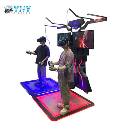 Máquina de juego interactiva del simulador del tiroteo del arma de Vr del patio interior en venta Máquina de la batalla de la arcada Vr con los vidrios de Htc Vr