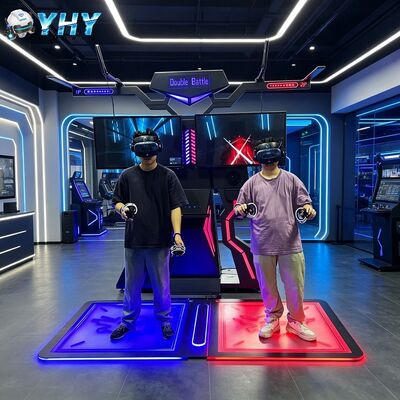 Vr Dos Versus Consola de juegos con detección de movimiento Multijugador en línea Gran disparo Trueno Oscuro Museo de experiencia en el campo de batalla Equipo