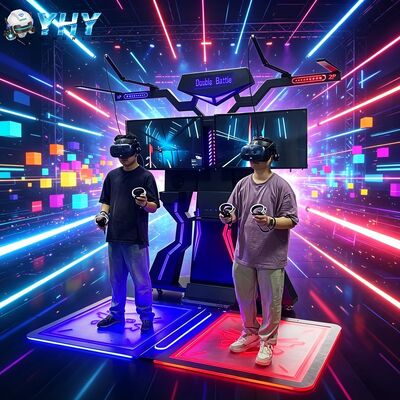 Simulador de realidad virtual Máquina de realidad virtual extrema Dos jugadores Caminando por el espacio Interactivo Centro comercial Interior exterior