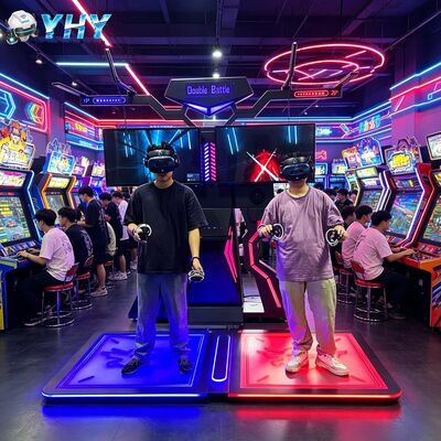 Parque de juegos de Guangzhou China Juegos de batalla 2 jugadores Espacio VR FPS Simulador de juegos VR Arena