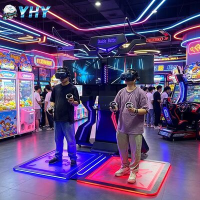 2 jugadores FPS VR Kat Walker Arcade Caminadora 9D VR Simulador Plataforma para caminar