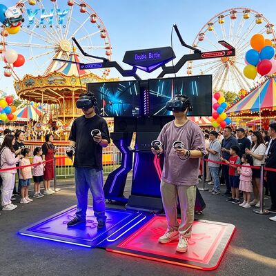 Simulador de caminata de realidad virtual al aire libre para 2 jugadores para el hogar y la educación VR Walker Arcade Treadmill Machine