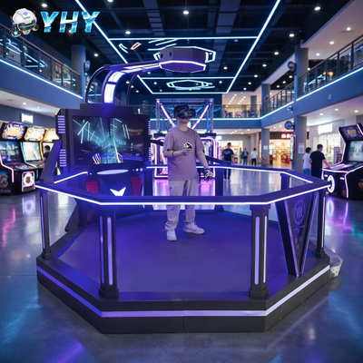 Juegos VR interactivos Simulador 9D Realidad Virtual 1 Jugadores Gran Espacio HTC 9D VR Simulador para VR Gaming Park