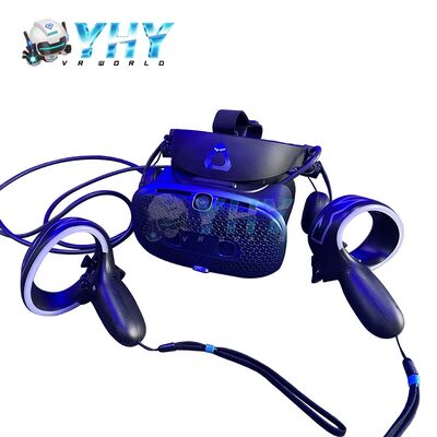 Estación de batalla VR comercial interactiva Iluminación azul Competición inmersiva de obstáculos VR Arcade Machine VR Experiencia