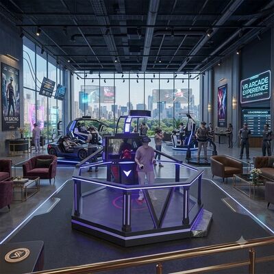 Plataforma para caminar VR de moda Parque de diversiones Realidad virtual 9d Consola de juegos VR CS VR Simulador de juegos Consola de juegos