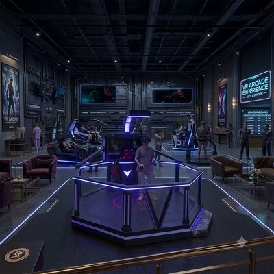 Equipo de realidad virtual Juegos de simulador VR 360 Plataforma de realidad virtual para caminar VR Equipo de plataforma de pie