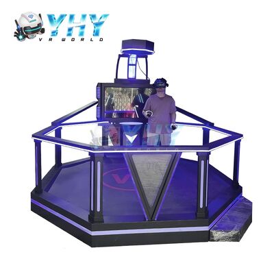 Juegos VR interactivos Simulador 9D Realidad Virtual 1 Jugadores Gran Espacio HTC 9D VR Simulador para VR Gaming Park