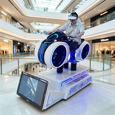 Instalaciones de entretenimiento de simulación de realidad virtual interactiva para motocicletas VR en interiores para centros comerciales y parques de aventuras