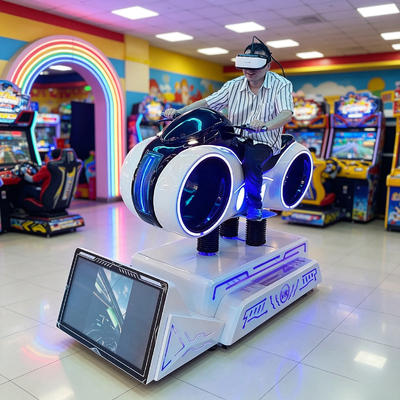 Simulador de conducción de motocicletas VR para parques temáticos, plataforma dinámica eléctrica para parques temáticos de RV en venta