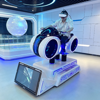 Máquina de juego de motocicleta de carreras de realidad virtual 9D, simulador de conducción de coche de carreras, simulador de motocicleta VR