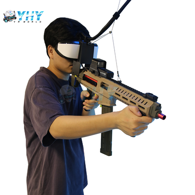 Nuevo Diseño 9D VR Juegos de Simulación de Lucha de Armas Máquina 1 Jugador Online Gun Certificado CE Tecnología VR Interior