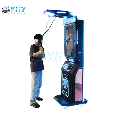 Venta caliente de simulador de disparos de realidad virtual comercial en 9D máquina interactiva de disparos de armas de realidad virtual juego para el centro de juegos arcade