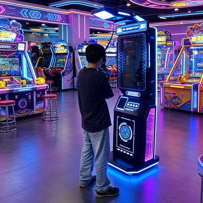 Alto Retorno Simulador VR Interior/Al aire libre Disparar Máquina Arcade de bajo costo Equipo de negocios Batalla VR Garden Metal para el público
