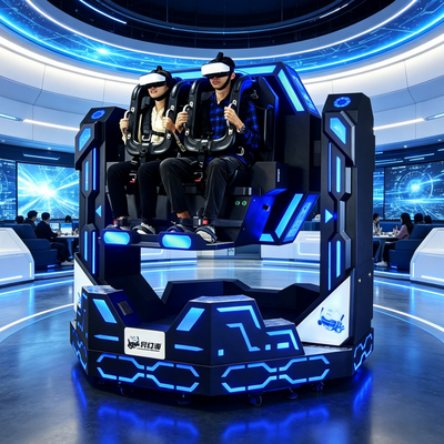 Doble jugador 1080 grados de rotación VR Guerrero de hierro 360 720 1080 silla de movimiento máquina arcade de realidad virtual