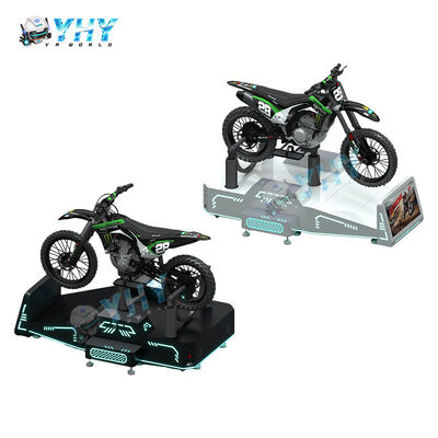 Simulador de carreras de motos todoterreno VR comercial de 4kw con plataforma de movimiento dinámico completo