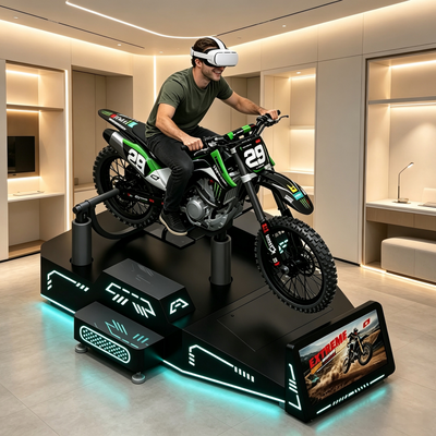 Plataforma de Movimiento para Motocicleta Todoterreno VR con Retroalimentación de Movimiento en Tiempo Real de Alta Precisión