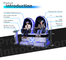 Asientos dobles interactivos de 9D VR de la silla al aire libre del huevo para el parque de atracciones
