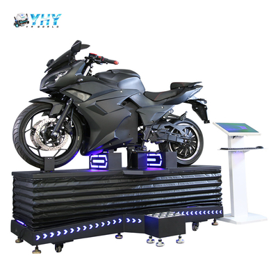 3 motocicleta del movimiento 9D VR del Dof que conduce compitiendo con el simulador para el centro comercial
