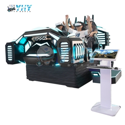 Cine VR 9D Videojuego Película 3 DOF Plataforma Silla 6 Jugadores Teatro Vr Parque de Atracciones Interior Diversión
