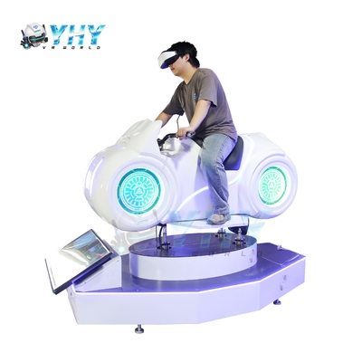 Simulador de motocicleta blanca Máquina de juegos de arcade 9D Vr Motocicleta