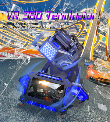 VR Flight Roller Coaster Realidad virtual 360 grados Simulador de rotación 3-en-1 Multi Fuctions Máquina de juego Parque temático interior