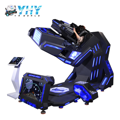 VR 360 montaña rusa VR simulador de vuelo carreras silla única disparar máquina de juego de realidad virtual equipo de parque temático